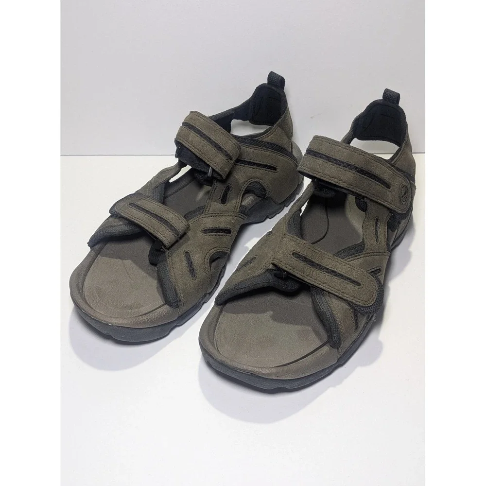 Timberland Mens Trail Sport Sandals Dark Olive Green Adjustable Straps BSFP 10